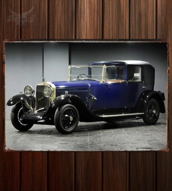 Металлическая табличка Hispano-Suiza H6B Coupe Chauffeur by Kellner Металлическая табличка Hispano-Suiza H6B Coupe Chauffeur by Kellner